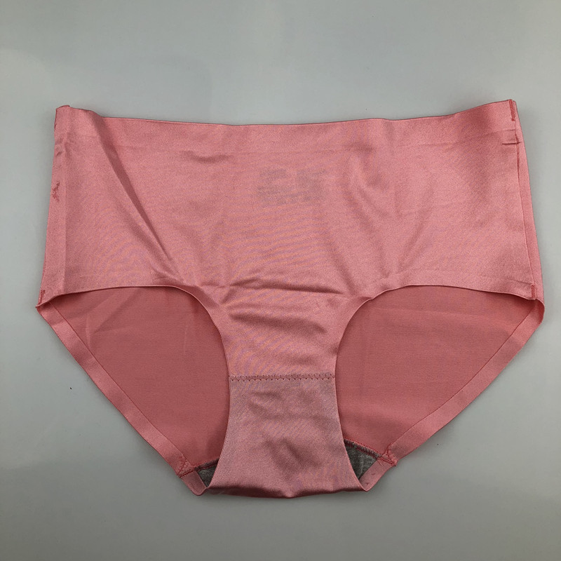 小馒头款无痕纯棉拉丝内裤中腰舒适透气一片式三角裤全棉内裤女
