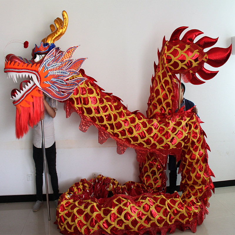大号龙五千年龙灯舞龙灯灯光龙舞龙舞狮道具湖南龙灯舞龙厂家