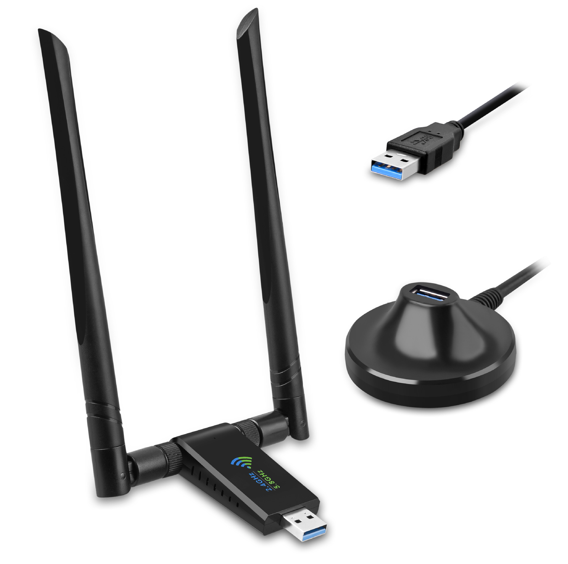 1750m无线网卡 双频usb千兆双频无线网卡 台式机笔记本usb3.0网卡