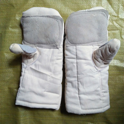 厂家批发耐高温耐热手闷子 加长加厚防热防火防烫棉巴掌 二指手套