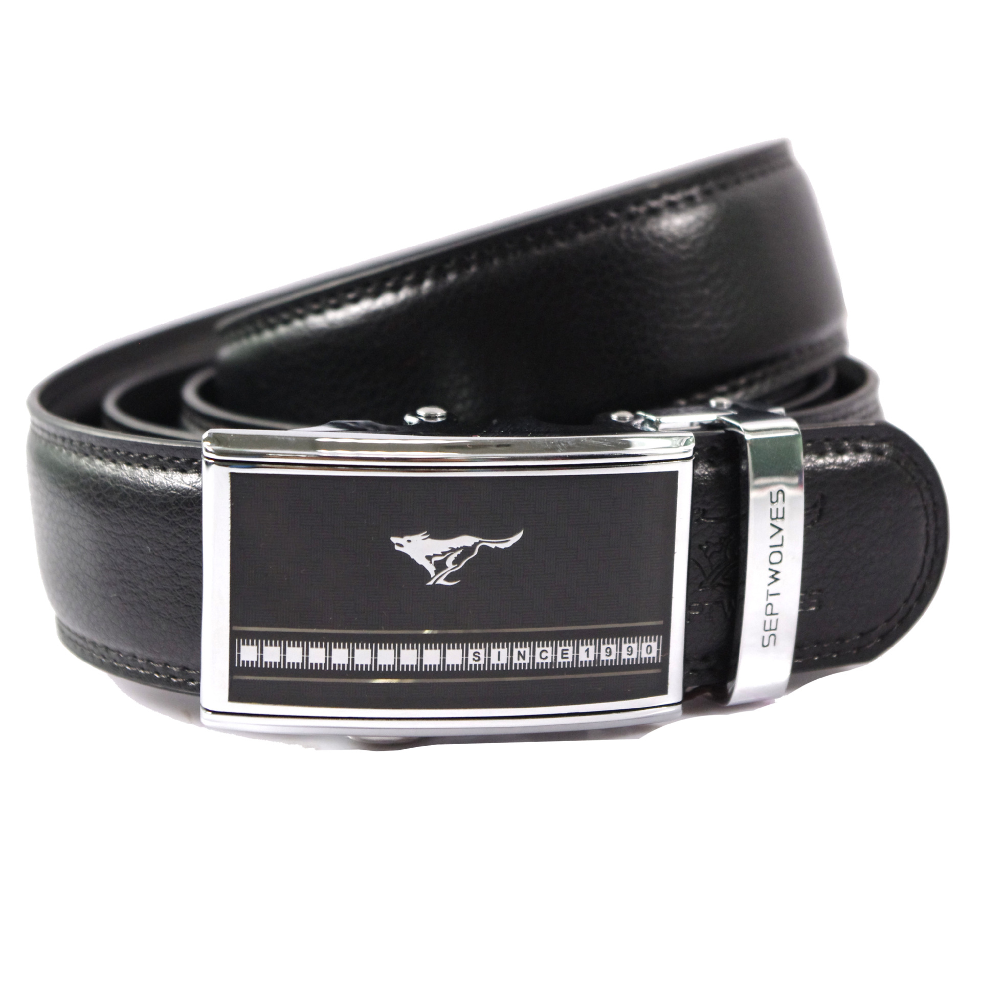 七匹狼 真皮皮带 腰带 正品 时尚男式板扣 自动扣72130413600