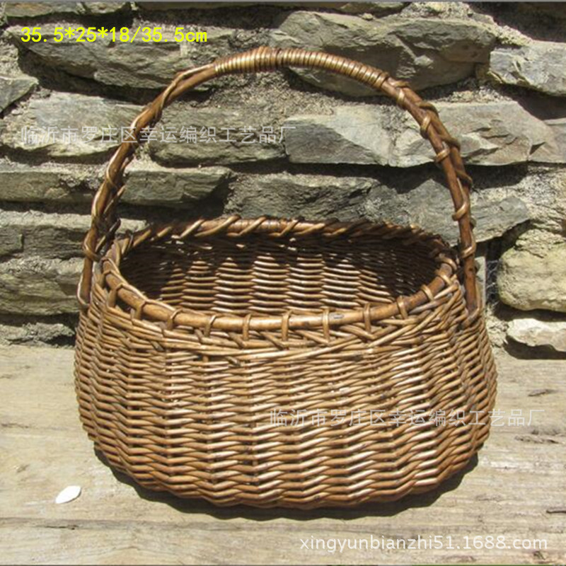 Linyi Wicker Storage Basket Factory Direct Supply All Kinds of Wicker Products Wicker Storage Basket Wholesale for Cane Basket