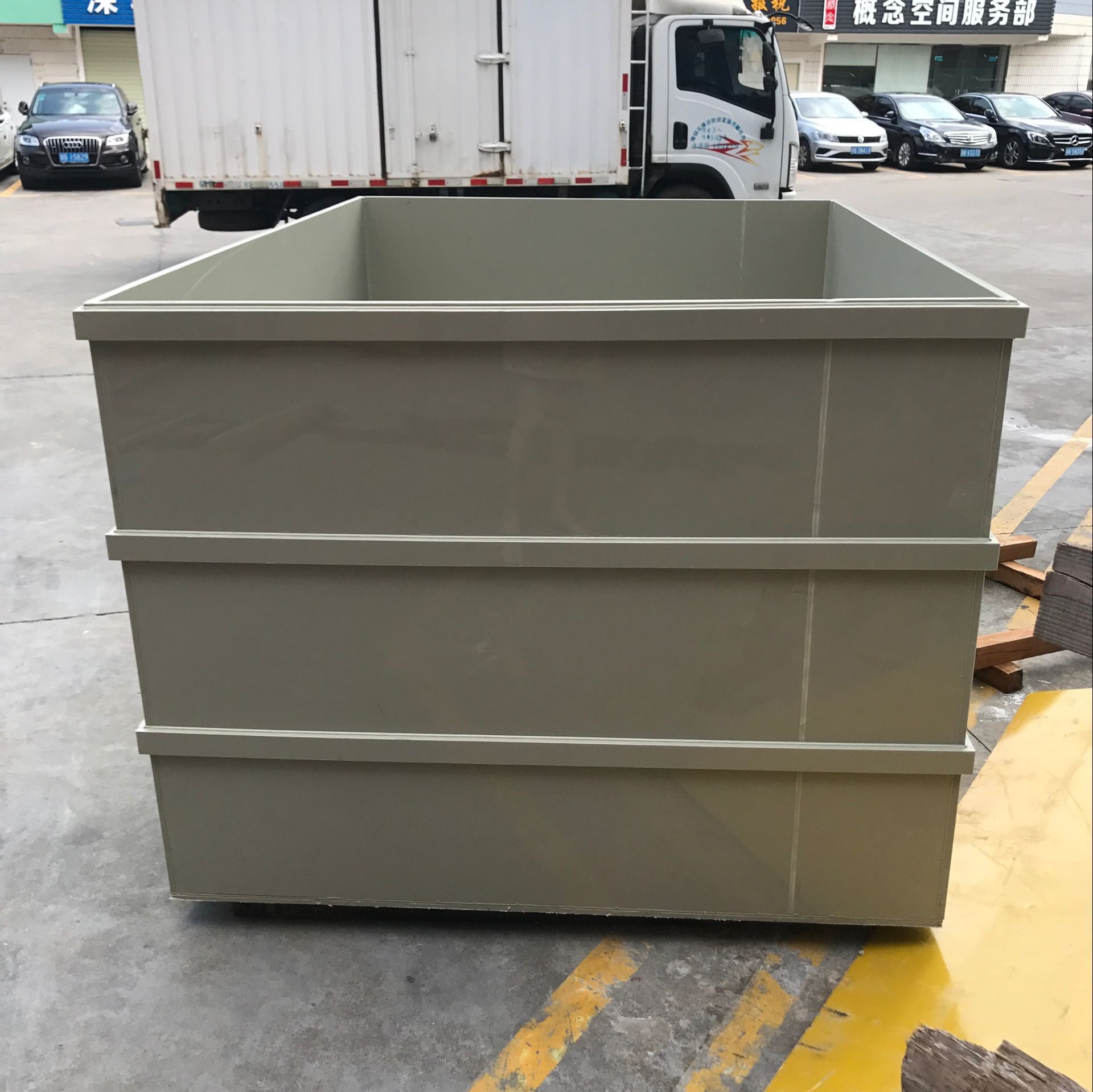 供应环保聚丙烯电镀方槽 耐酸碱耐老化pp包槽