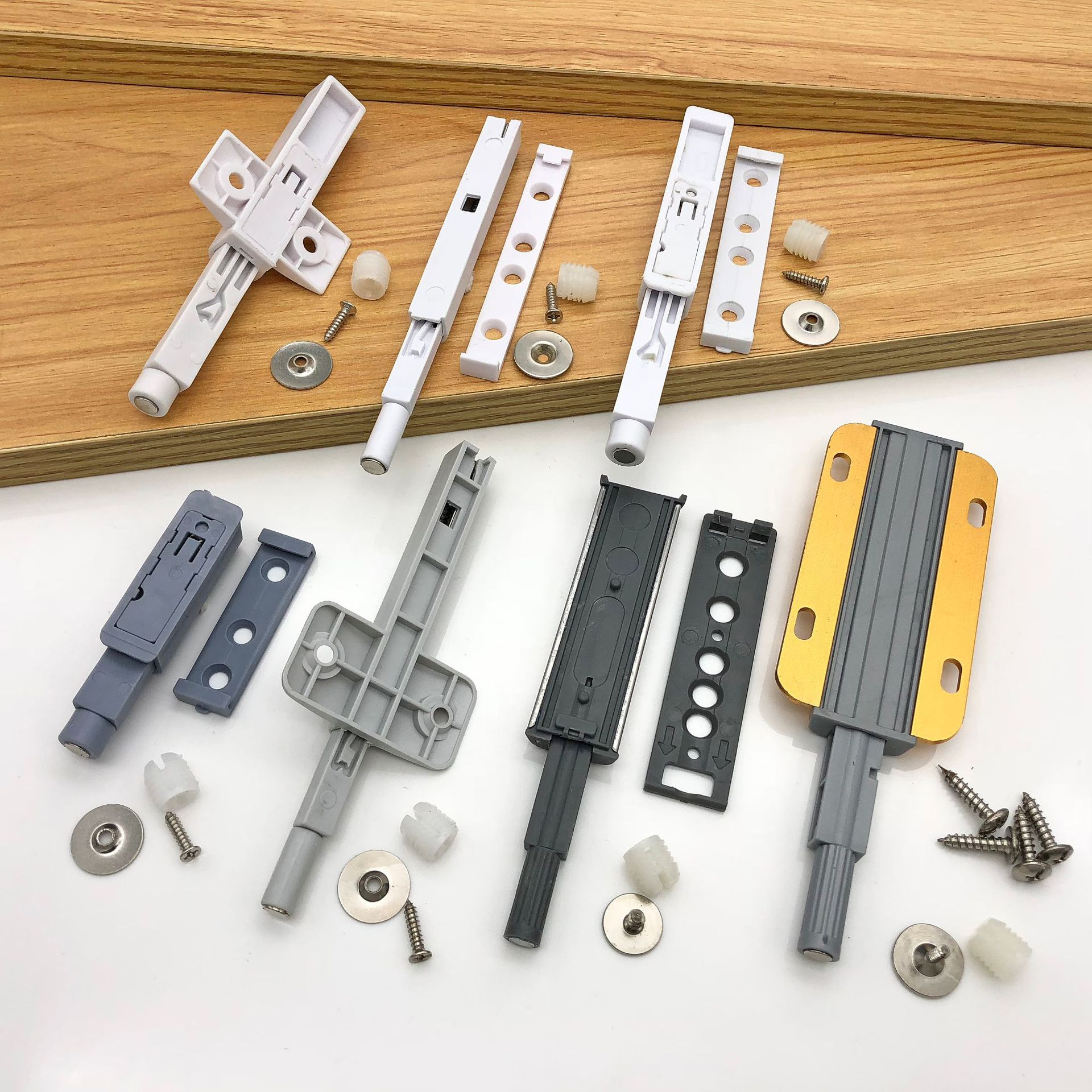 橱柜门衣柜门反弹器柜吸免拉手按弹器按弹门自弹器隐形柜门弹门器