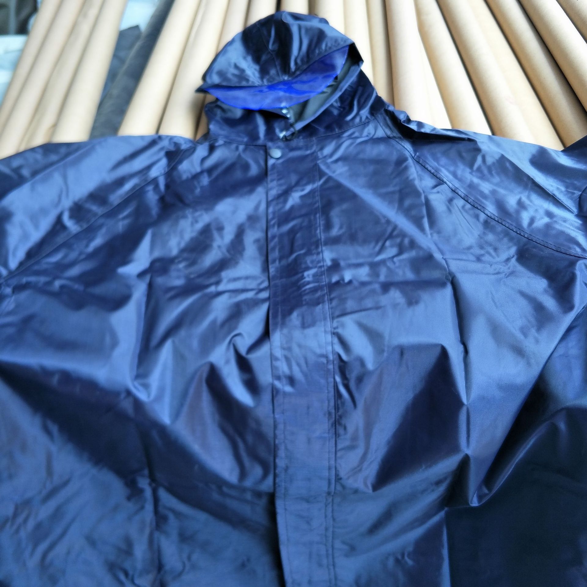 厂家直销劳保雨衣 夜光 分体雨衣定制 反光牛津布骑行雨衣
