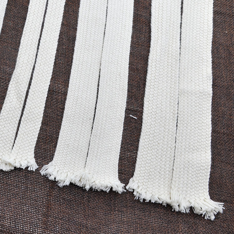 白色织带加工定制 扁平编织带订做 平纹鞋带 3mm服装包边带 服饰