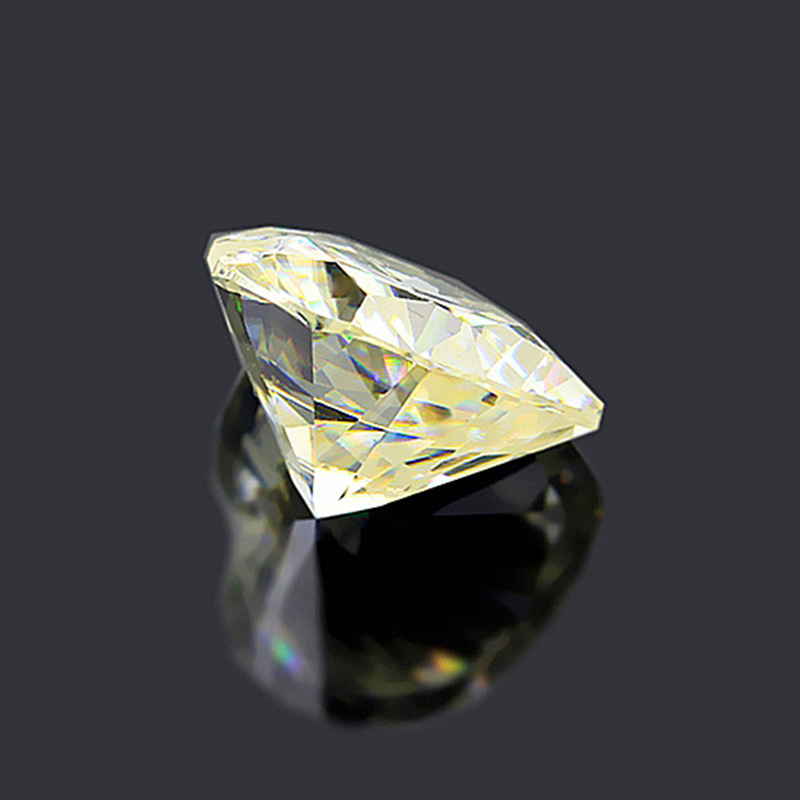 彩色异形爱心莫桑钻 裸钻戒指戒面心形裸石配石 宝塔切割人造钻石