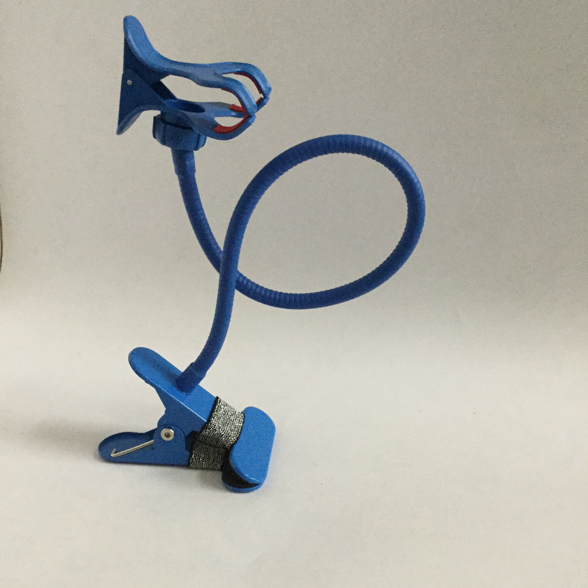 多功能金属可弯曲手机支架 桌面床头手机架子懒人直播用夹子支架