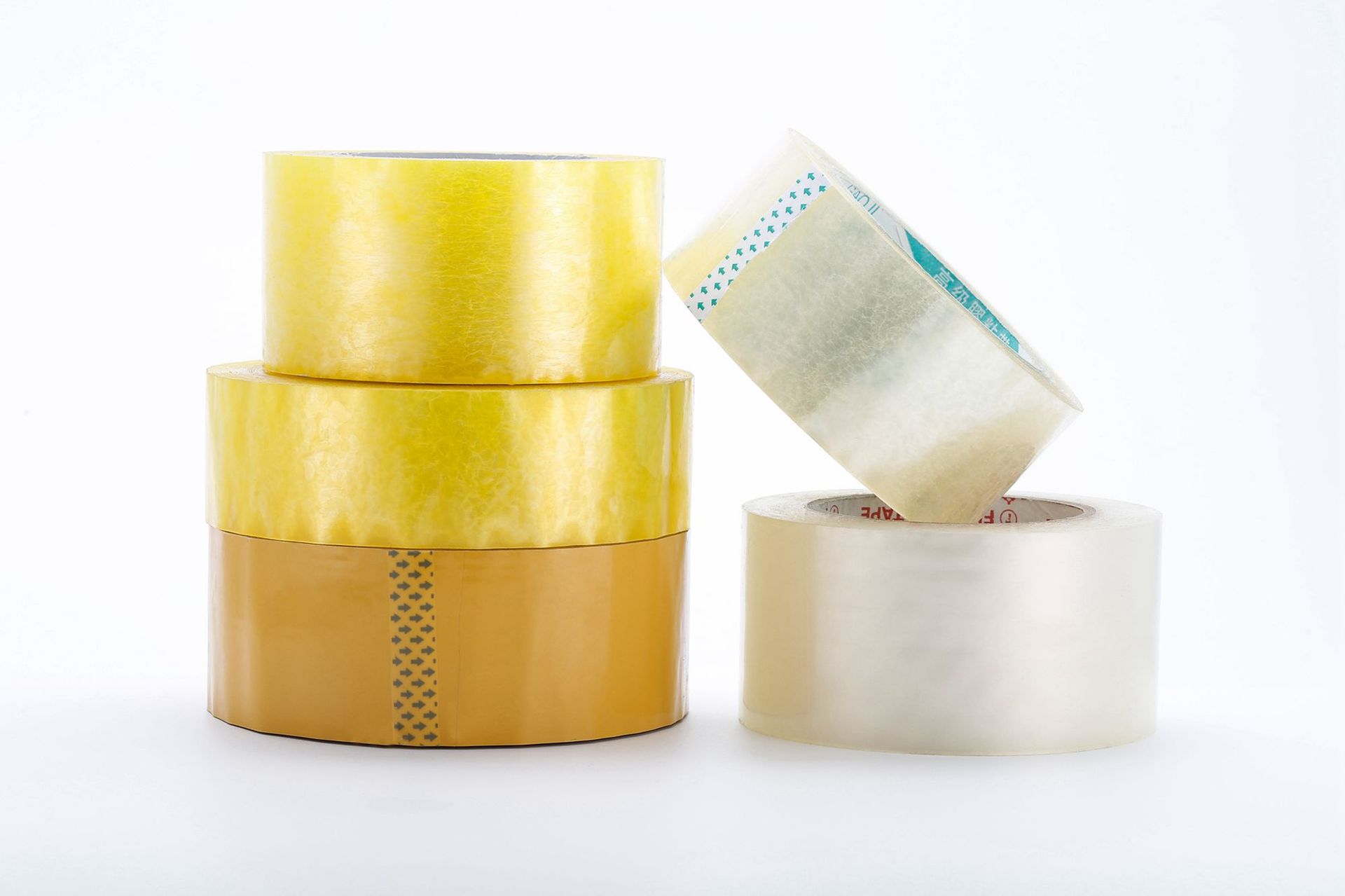 快递封箱印字胶带 产地货源透明封装打包胶带 封箱带米黄色胶带