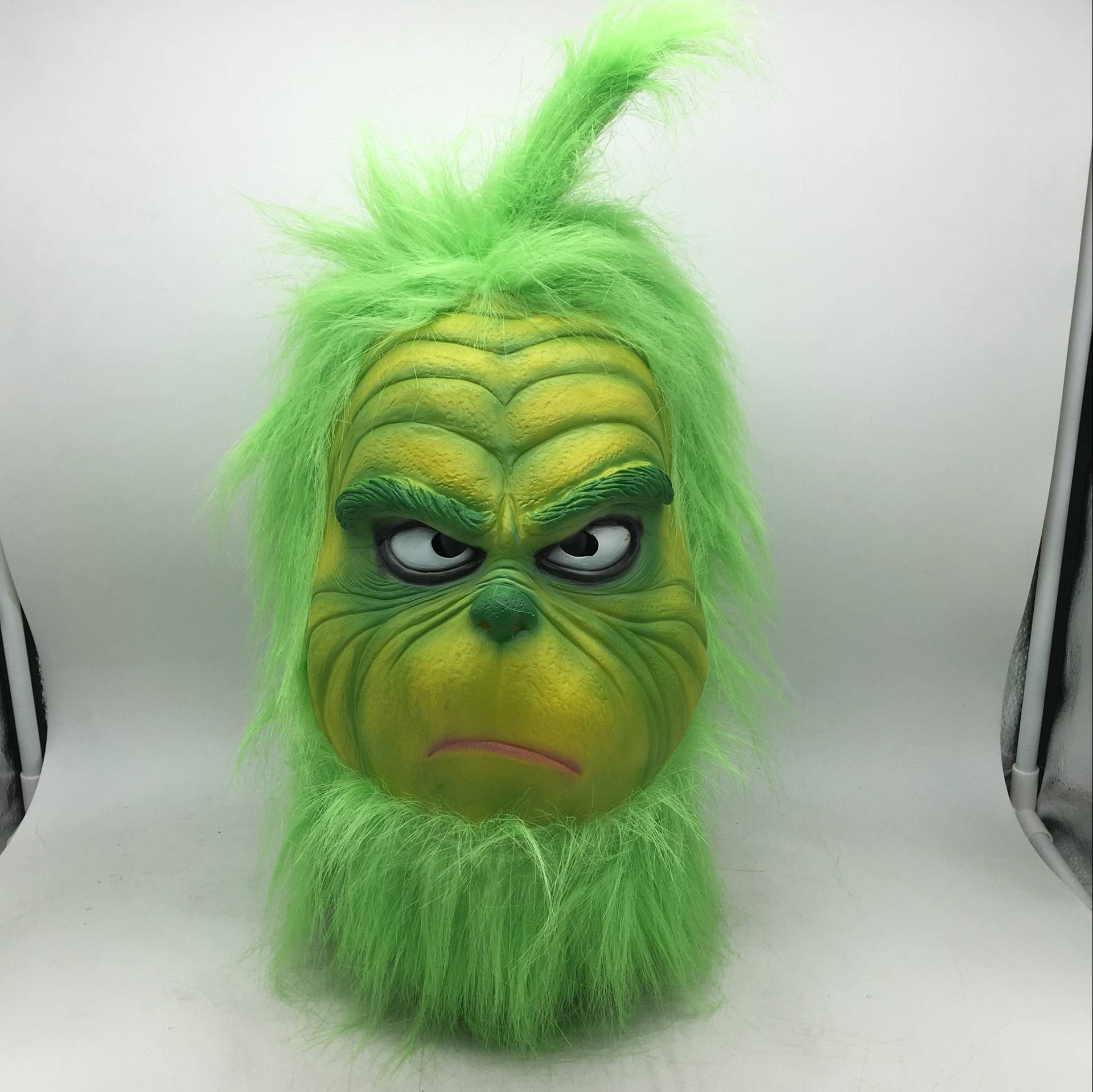 绿毛怪格林奇面具头套 cos圣诞节面具电影周边舞会角色服装道具