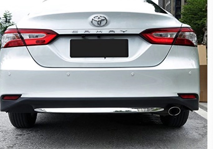 适用于18款第八代凯美瑞后杠饰条 8代凯美瑞后保险杠专用改装