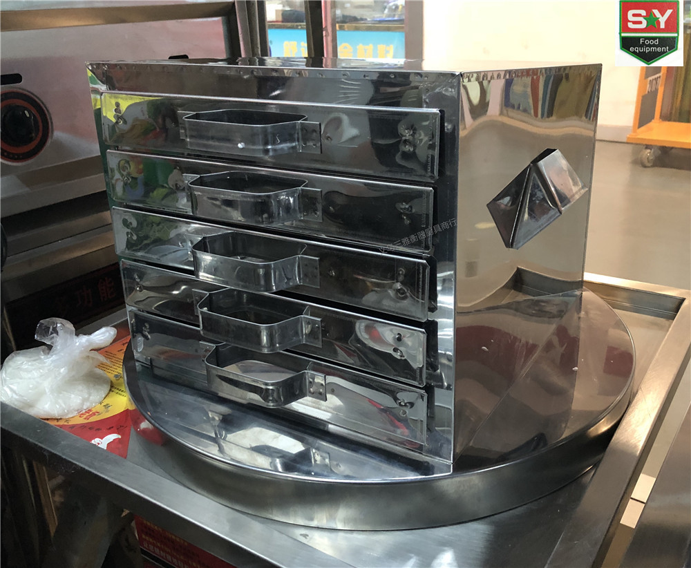 商用大型不锈钢广东肠粉蒸箱蒸柜蒸笼 蒸五层肠粉 送一蒸架抽屉