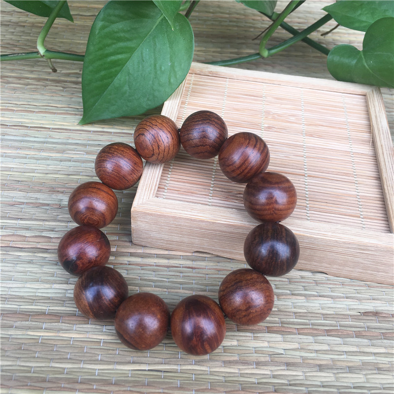 供应越南白酸枝手串佛珠手链2.0男士手串实木地摊货源酸枝木木质