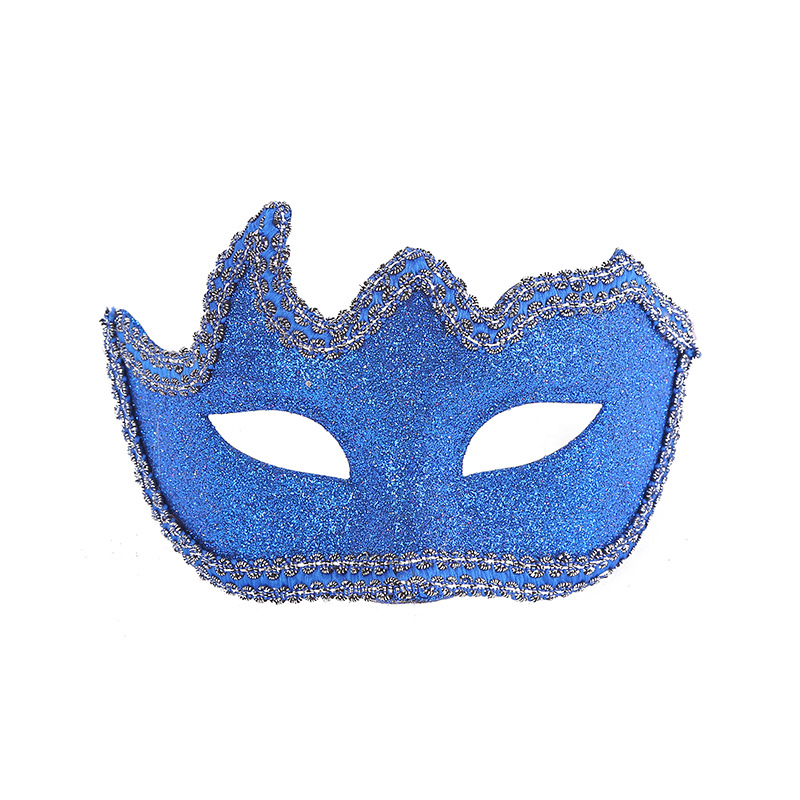 Factory Direct Sales Masquerade Festival Party Sample Halloween Creative Gold Powder Mask Wholesale