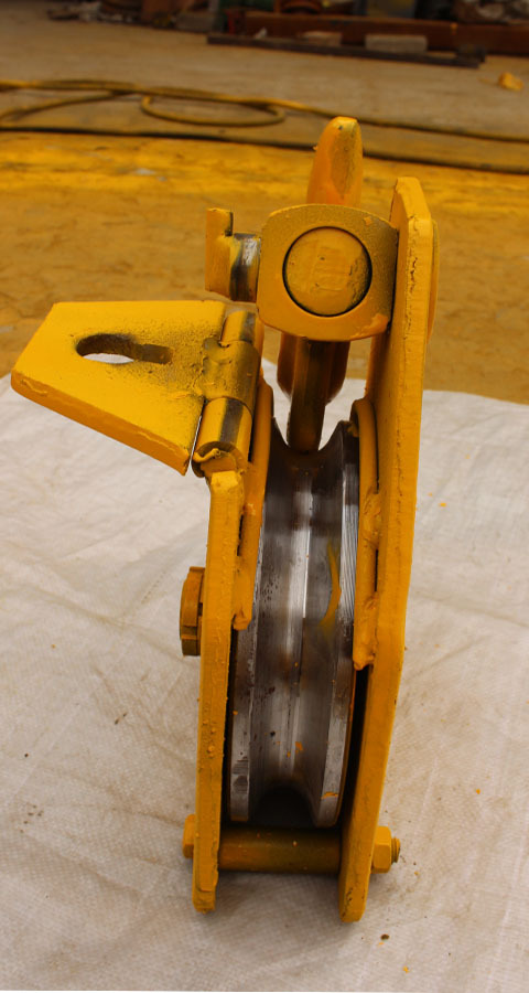 厂家直销矿用滑轮3t-20t煤矿耙斗机开口合叶钩头滑车 勾头轮