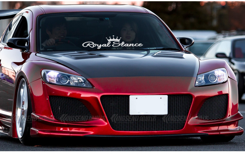 汽车个性jdm贴纸潮流hf车贴hellalush前档贴玻璃贴装饰贴车身贴