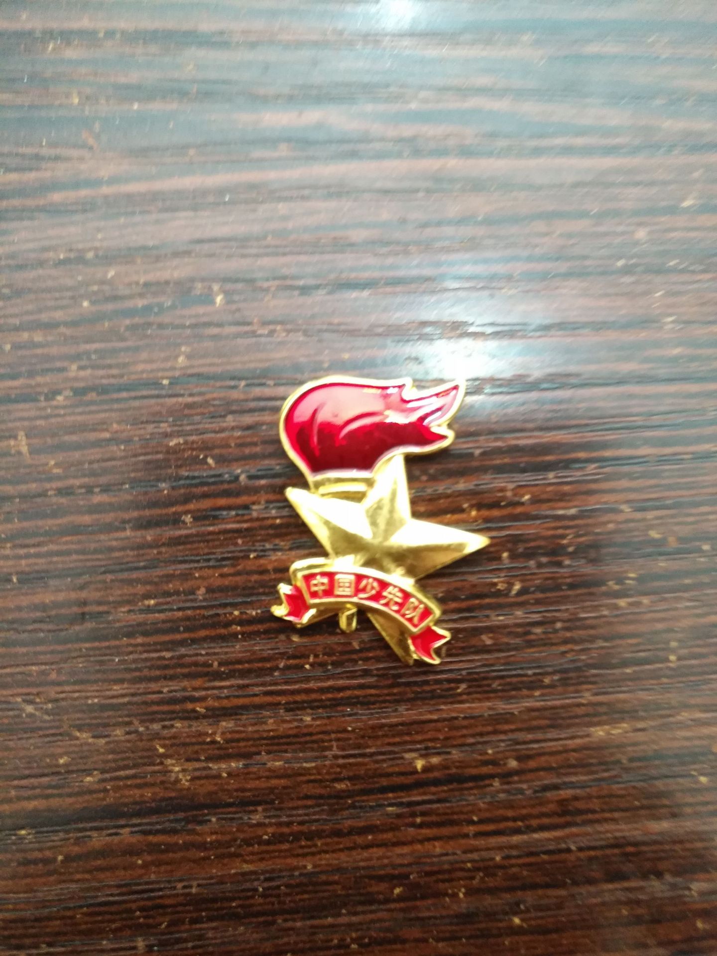 新款标准中国少先队队徽火炬胸章磁铁扣金属工艺品现货批发包邮