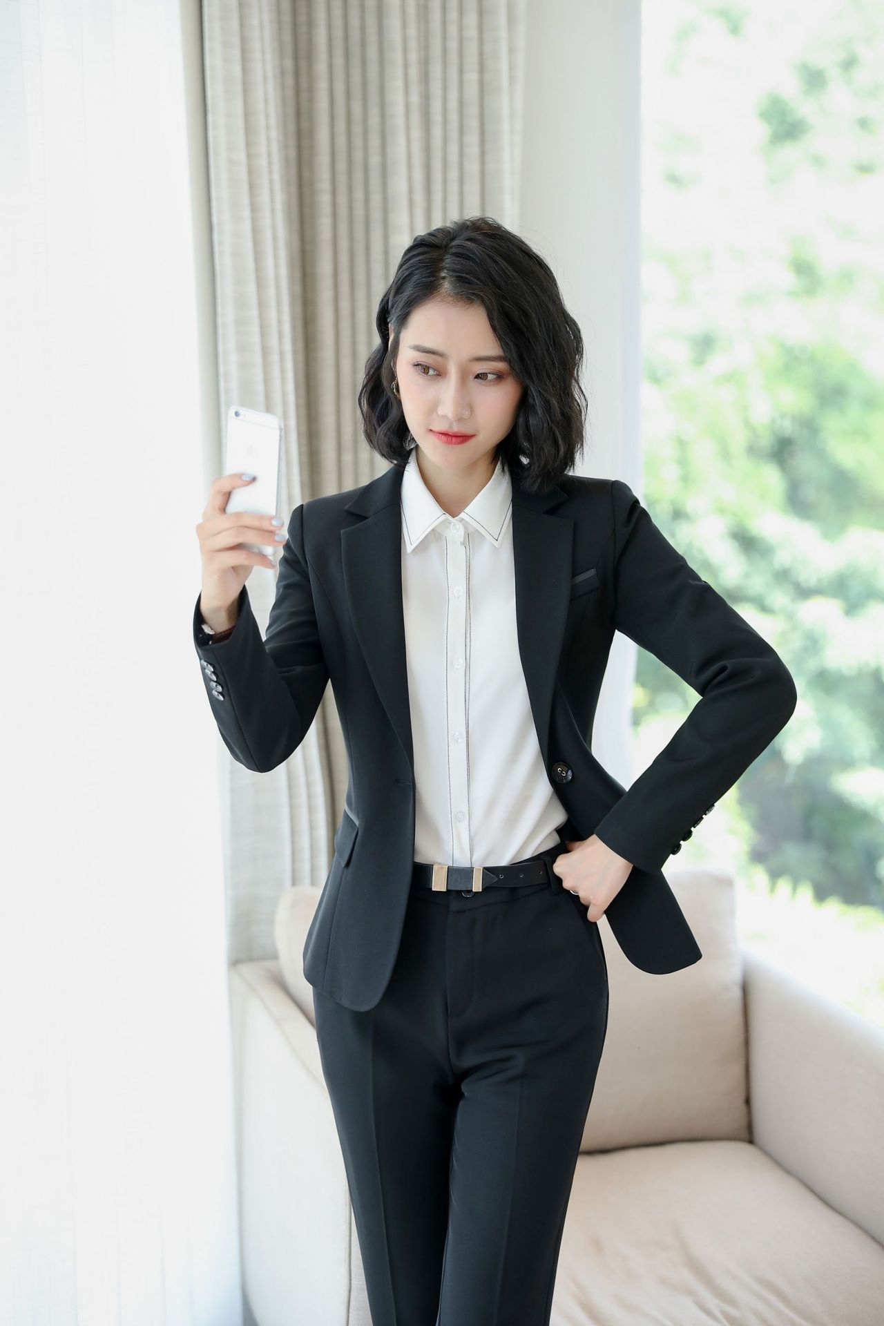 职业套装女2017秋冬新款保险公司工作服女工装商务正装西装套装女