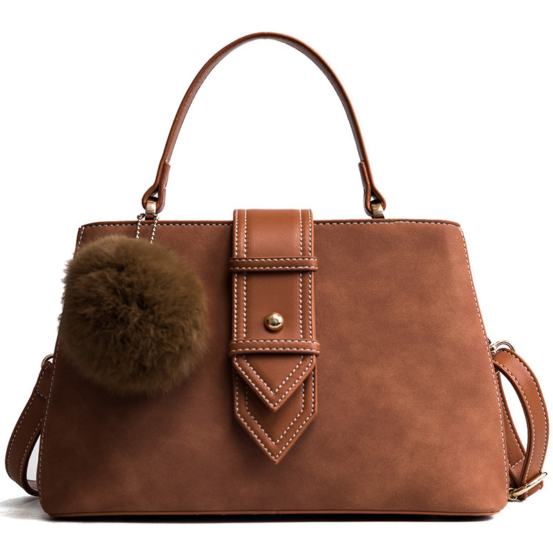 复古搭扣包包女2018春季韩版简约手提包女休闲简约时尚单肩斜挎包