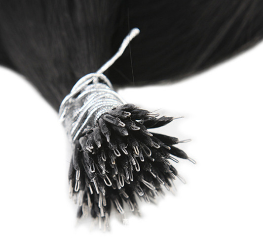 钢丝发 棒棒发 真人发丝接发 nano ring hair 外贸接发