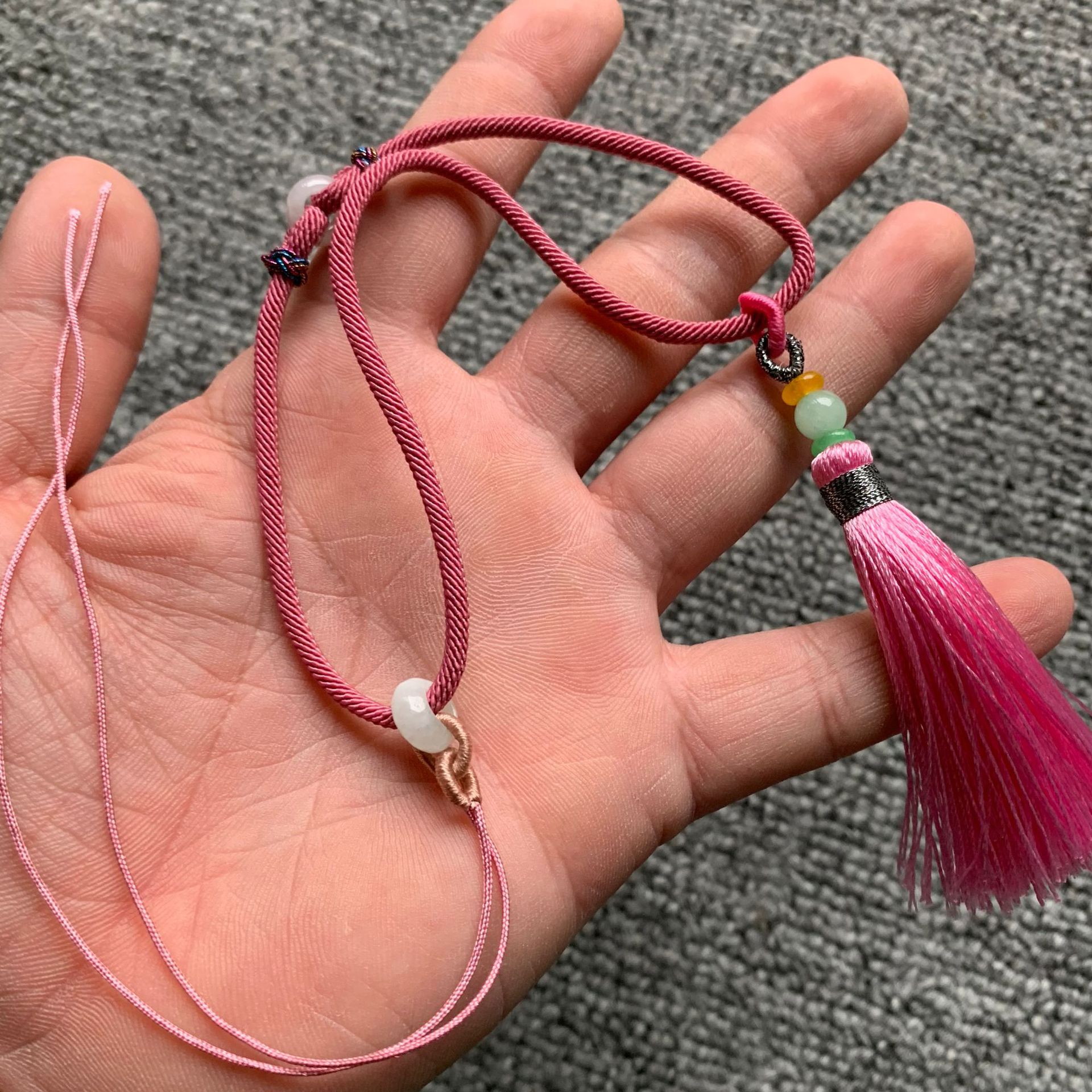 特色手把件挂绳 文玩把件玉线 印章绳批发 弹弓失手绳工厂直销