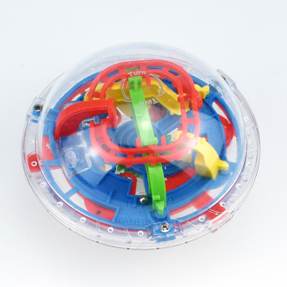 跨境智力3d立体飞碟迷宫走珠球小旋风迷宫智力球魔幻闯关75关