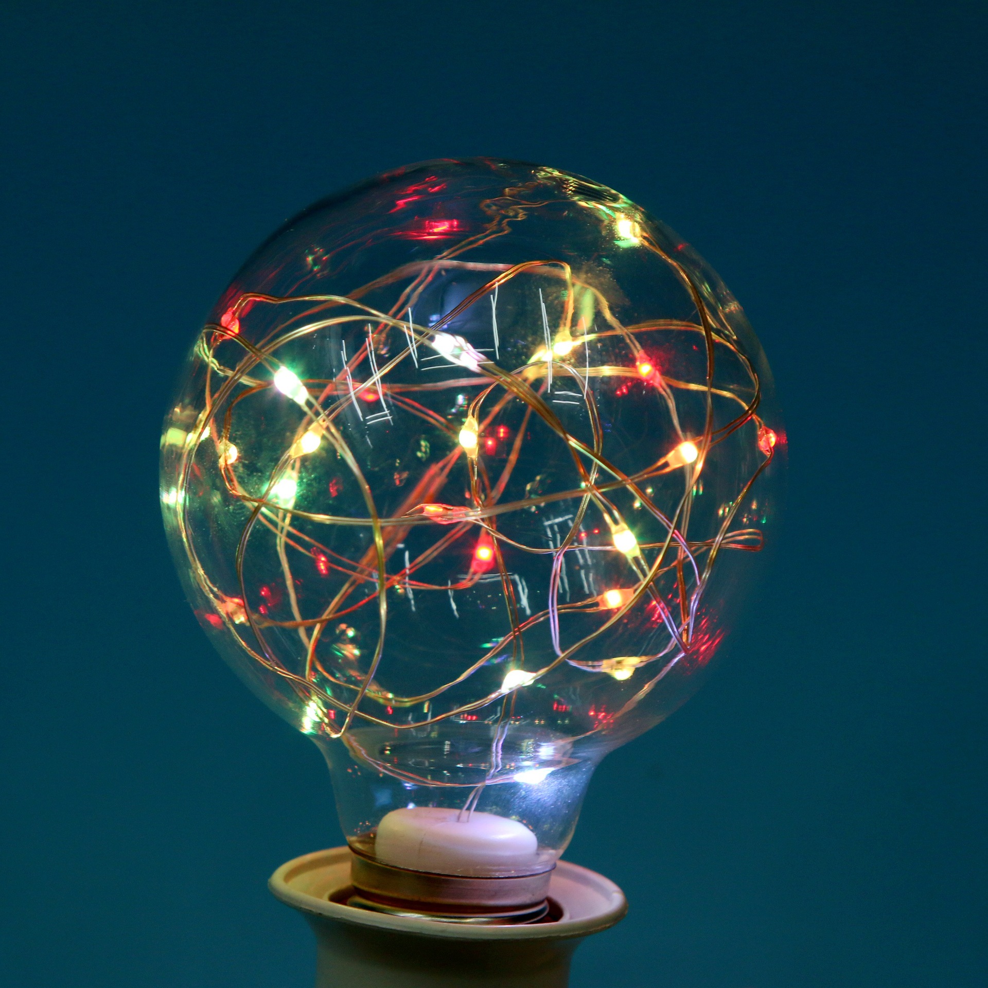 爱迪生满天星led灯泡满天星灯串彩色装饰球泡led铜线灯泡节日装饰