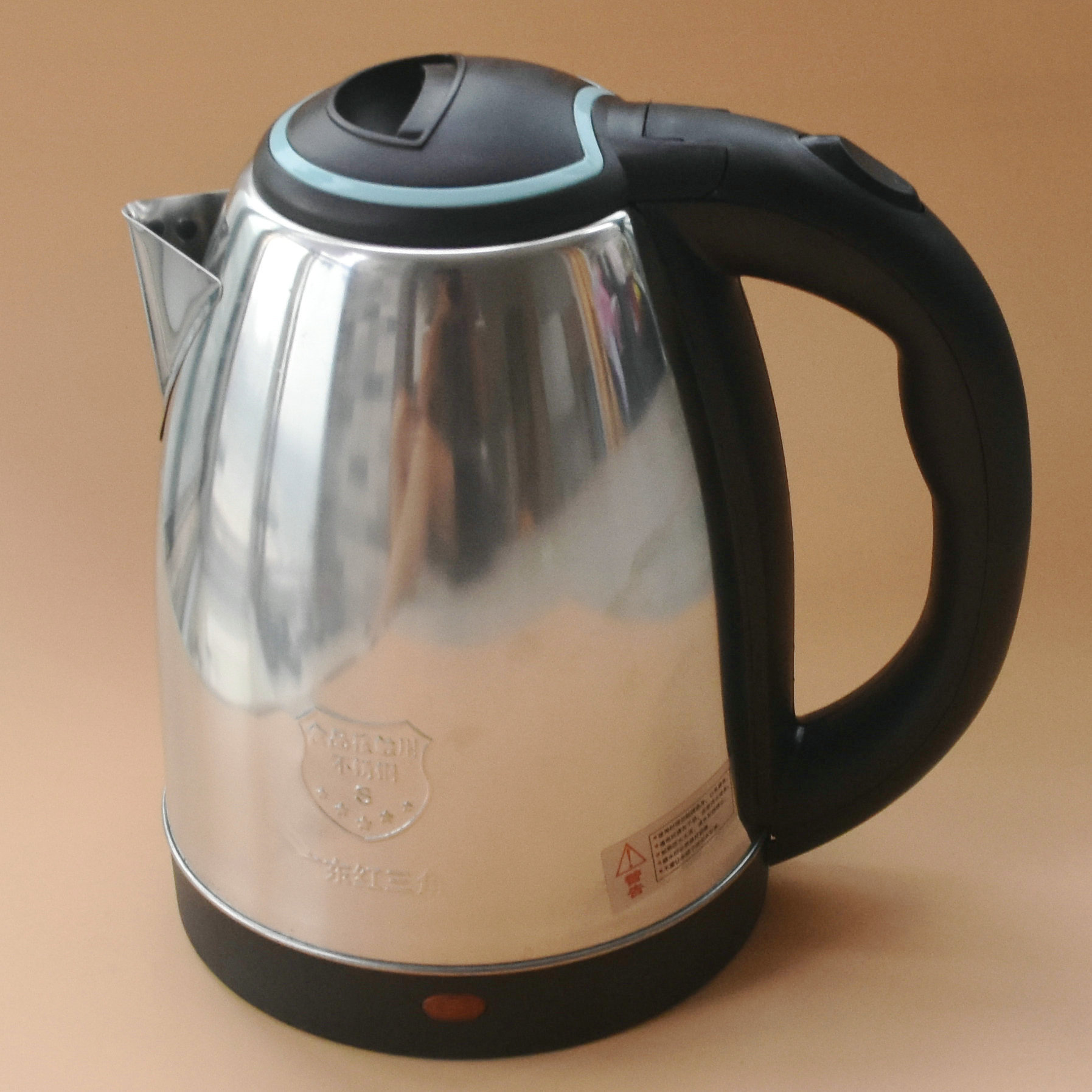 厂家批发礼品热水壶 不锈钢电热水壶 家用快速烧水壶 自动断电2l