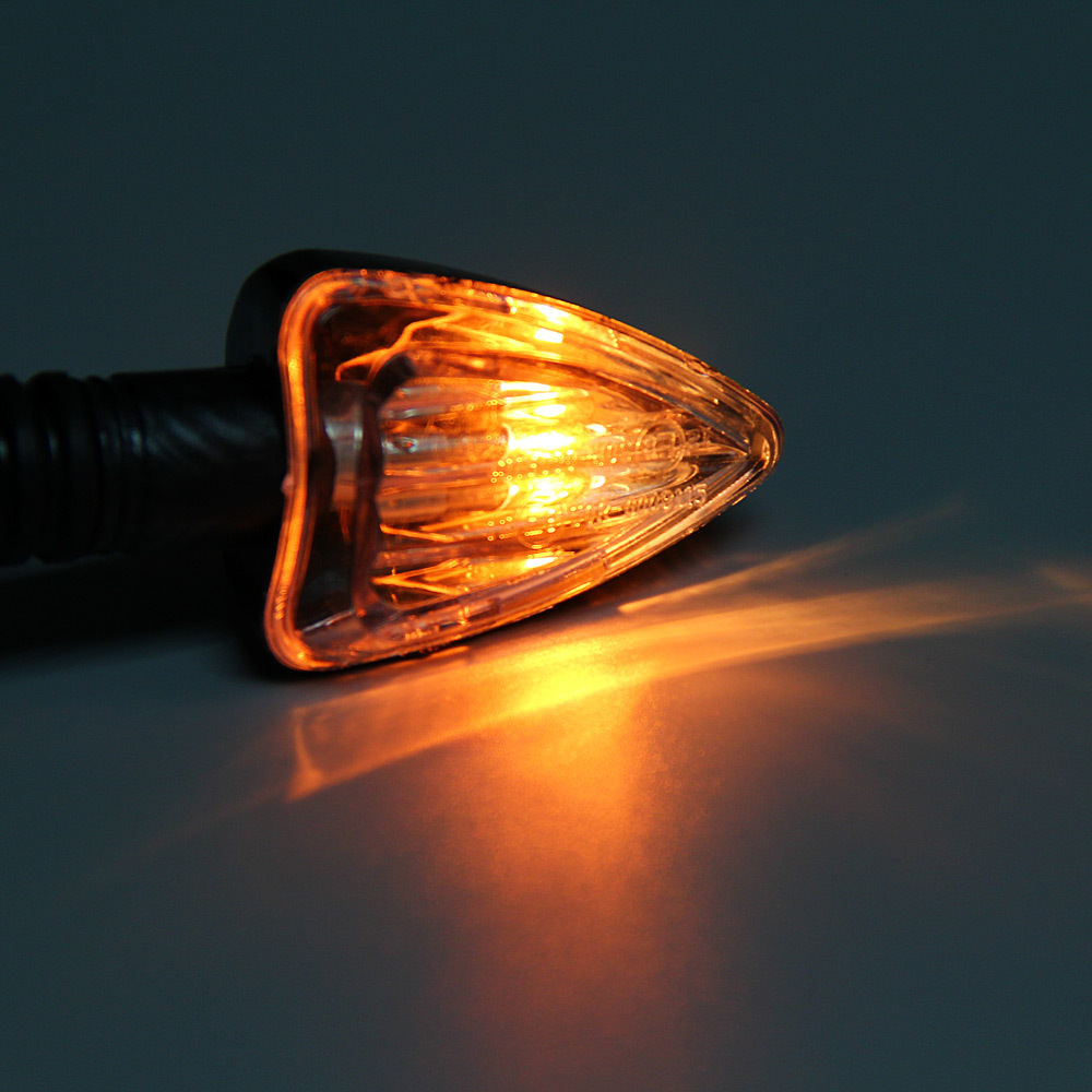 摩托车箭头形转向灯指示灯,发琥珀色黄光