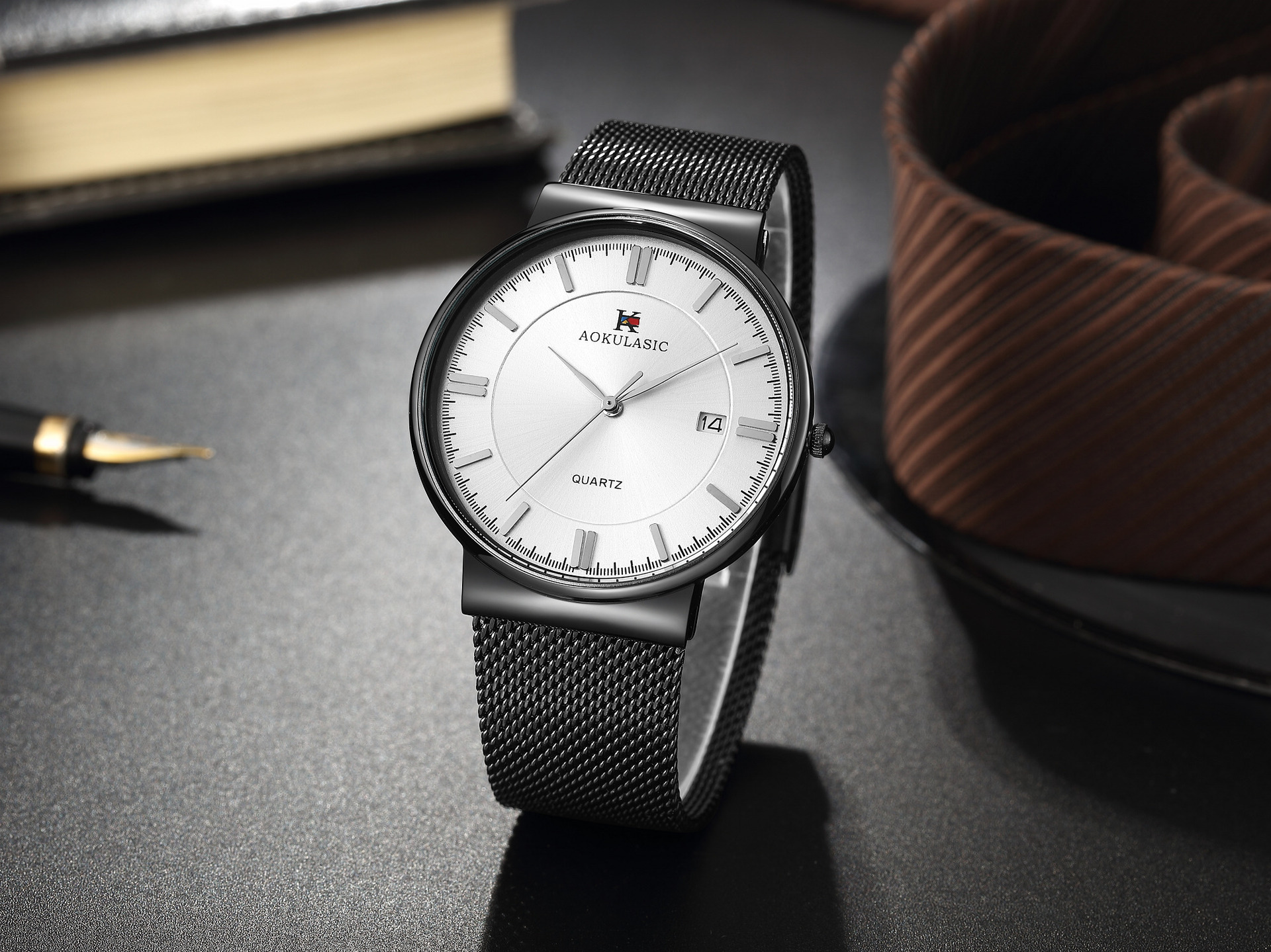 aokulasic奥古拉斯石英表 速卖通爆款超薄男士石英商务表一件代发