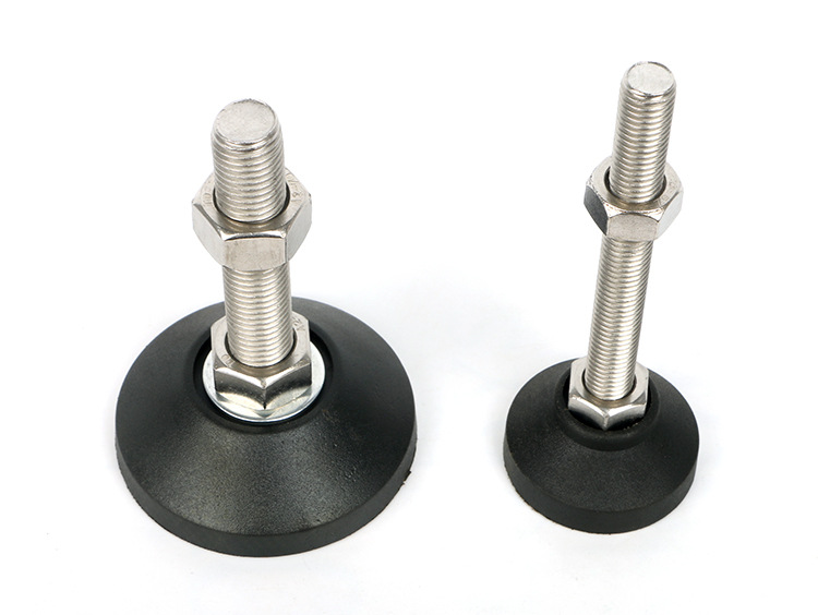 304不锈钢脚杯防震减震尼龙地脚可调节固定防滑调节脚m8m10m12m16