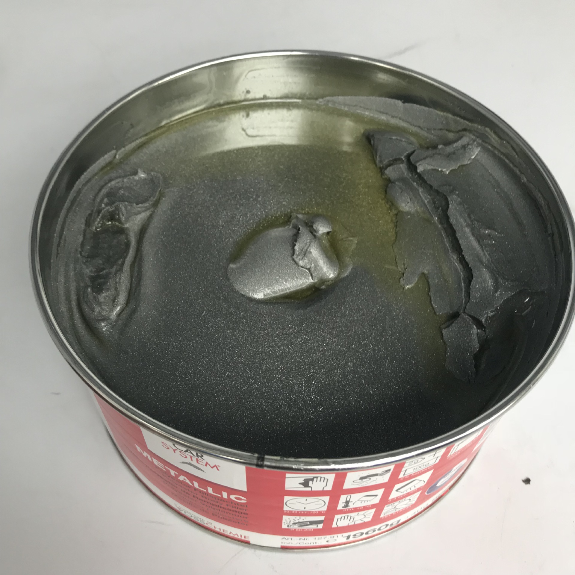 大美汽车钣金腻子 原子灰铝合金车身轮毂修复补土耐高温耐酸碱