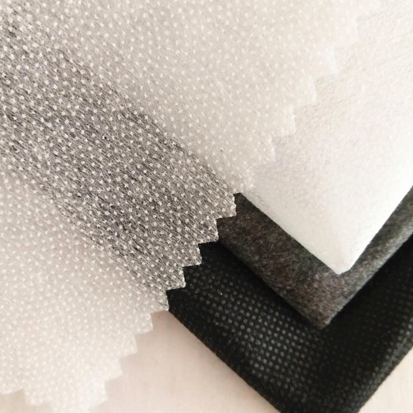 厂家批发ag25单面胶粘合衬纸 轻薄柔软无纺纸朴 服装双点热扎衬布