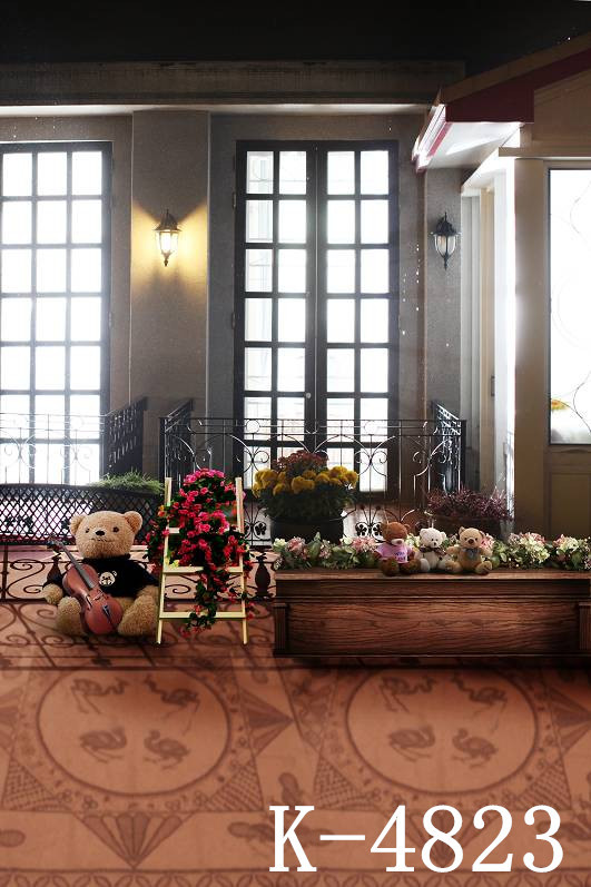 主播梦幻婚纱摄影背景布影楼室内主题拍照背景纸韩式写真花墙主题