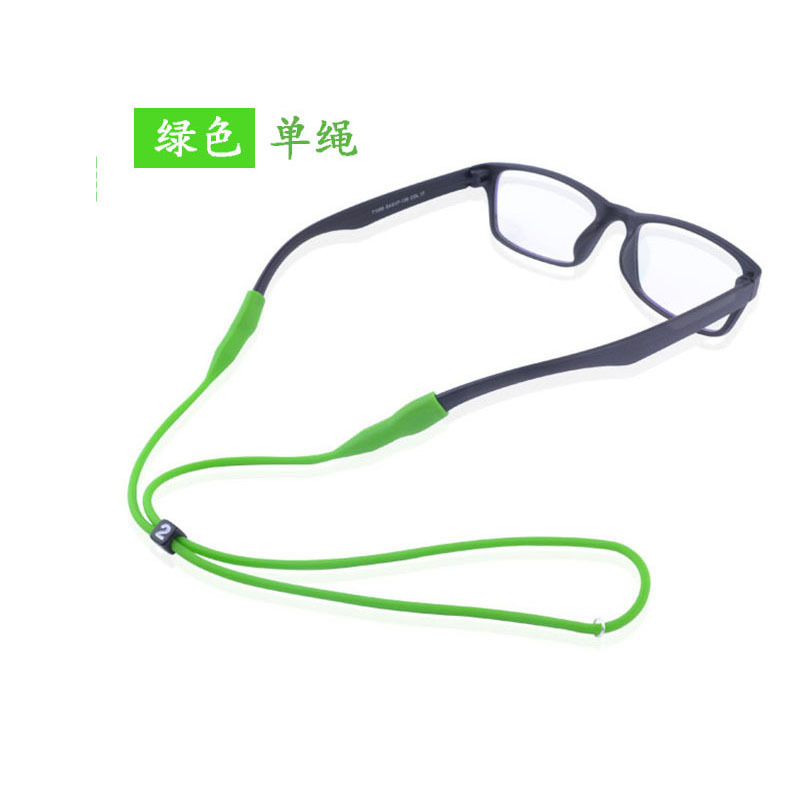 Buckle Silica Gel Glass Cord Athletic Glasses Fixed Children Adult round Head Buckle Silica Gel Glass Cord Glasses Rope