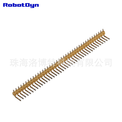pinheader male angle10*40pin, yellow, 2.54mm pitch