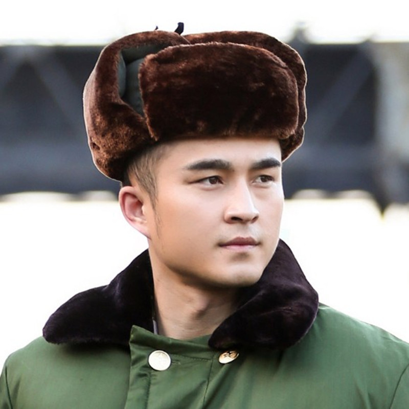 户外护耳军帽子怀旧保暖雷锋棉帽 冬季冷库专用加厚大耳火车头帽