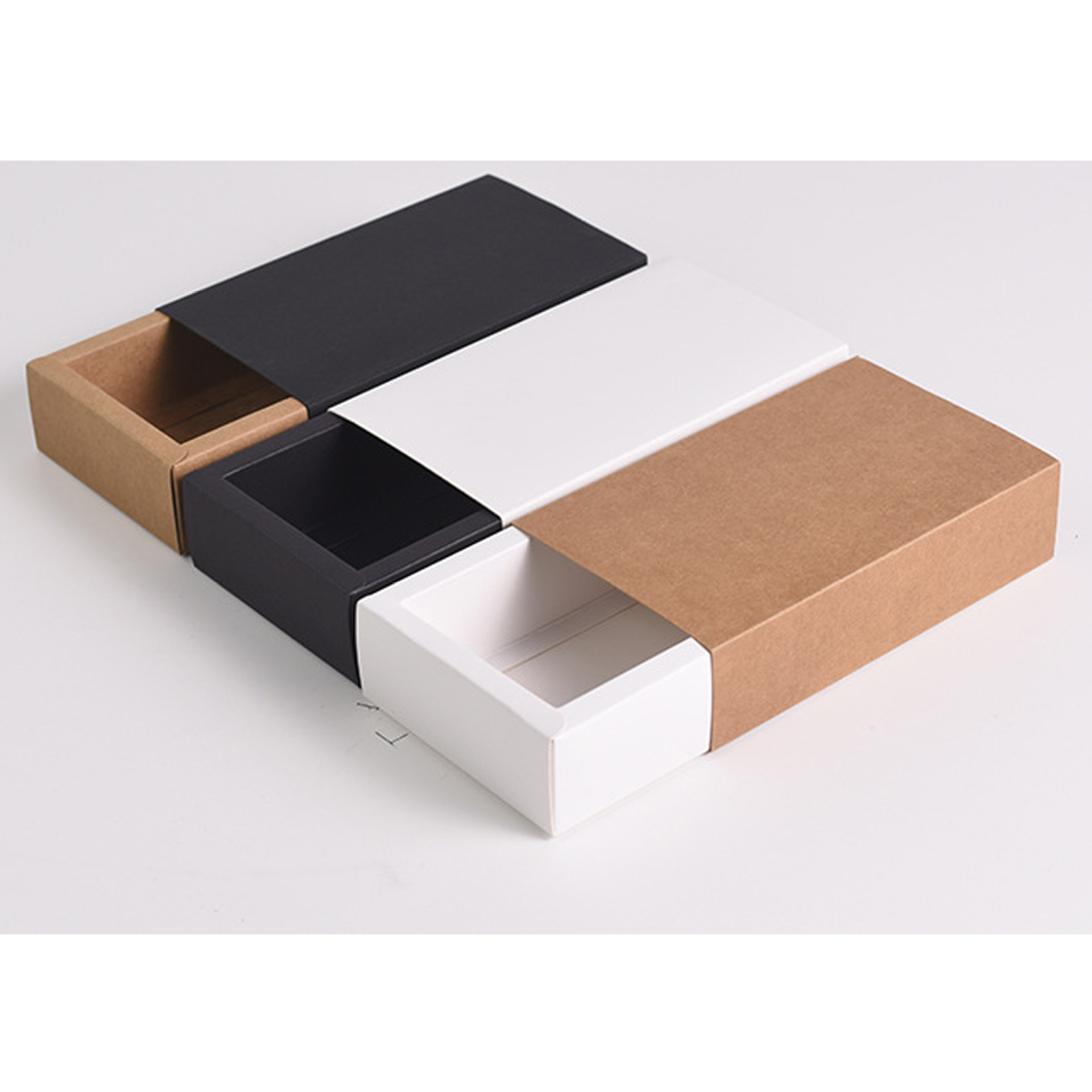 现货包装盒通用牛皮纸盒子订购抽屉盒花茶礼品盒茶叶包装纸盒