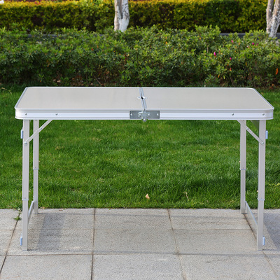 户外方管桌便携桌 铝合金折叠桌 高低两档野餐桌 厂家直销可批发