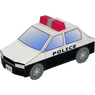警车3d纸模型车 亲子diy 卡通动物 幼儿园手工折纸 儿童开发-阿里巴巴