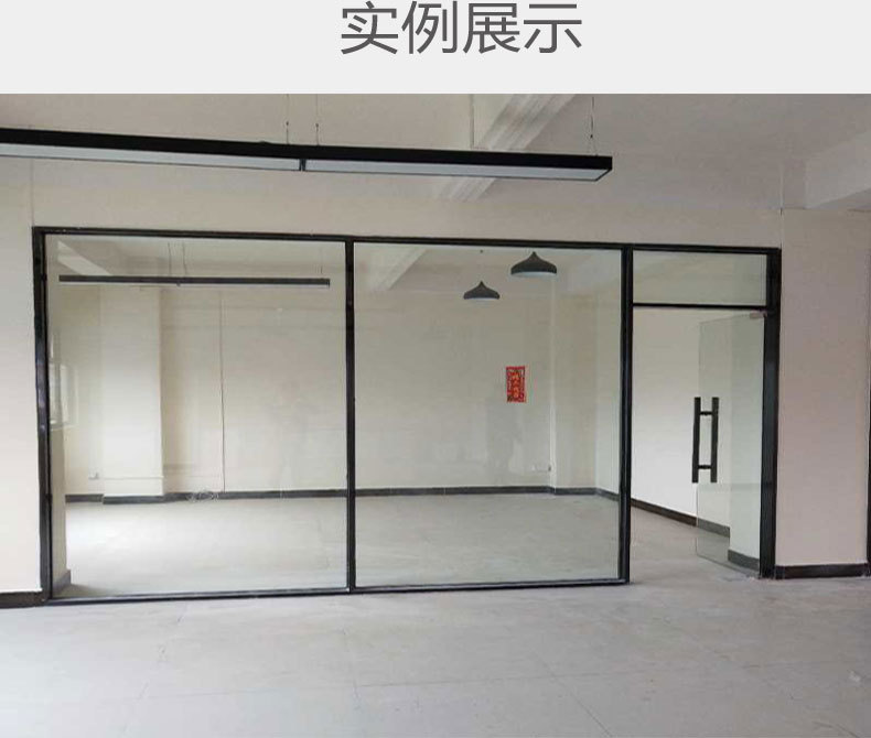广东玻璃厂专业定制钢化玻璃门 不锈钢地弹簧玻璃门 承接工程安装