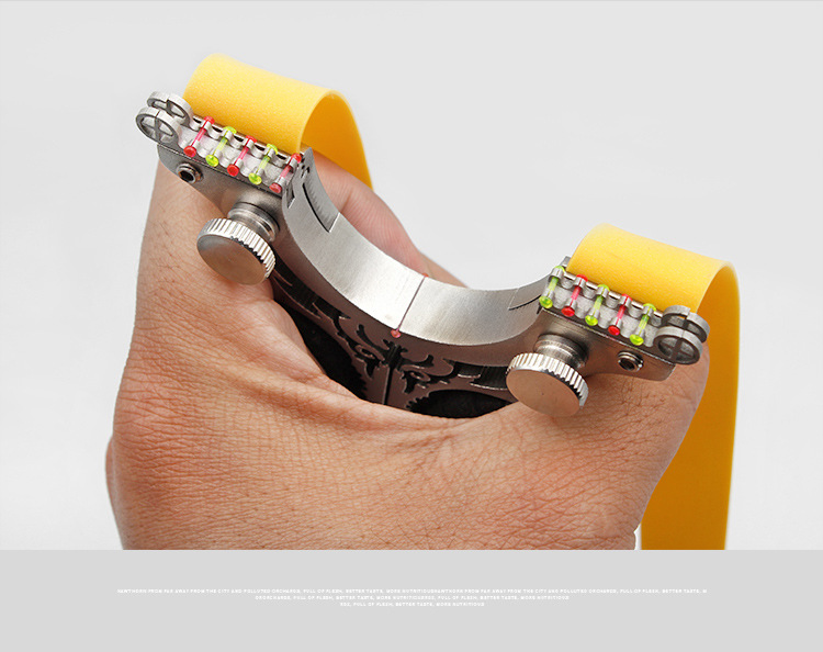 户外专用高精度金刚狼快压弹弓架线切割不锈钢大威力扁皮弹工器