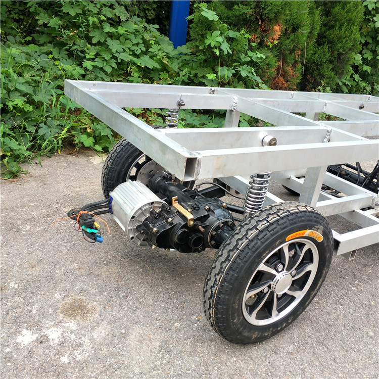 厂家直销定制电动铝合金车架底盘配件铝合金四轮