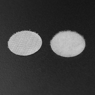 源头厂家热销批发印刷包装用白色背胶圆形魔术贴 双面背胶魔术贴