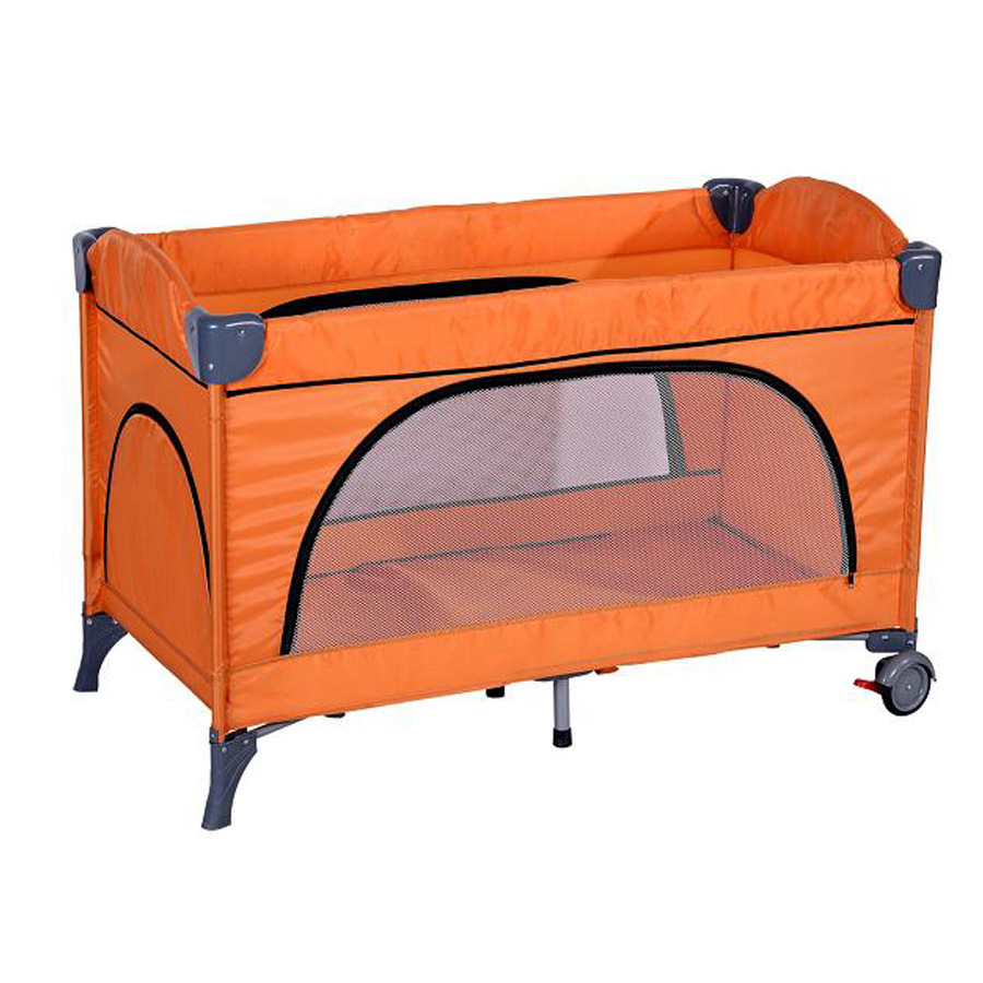 厂家直销出口欧洲便携折叠婴儿床多功能婴儿游戏床h02-1