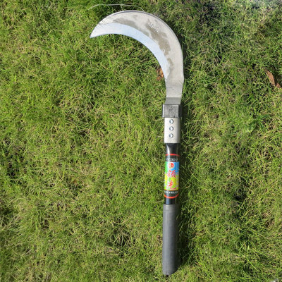 镰刀头镰刀柴刀砍柴刀锰钢镰刀割草刀农具弯刀收割钓鱼加长开路刀