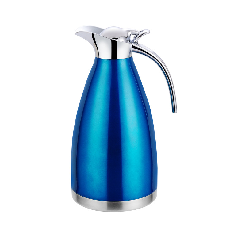 Stainless Steel Vacuum Thermos Double-Layer Thermo European Coffee Pot Domestic Hot Water Pot Bottles Gift 2L Cold Kettle