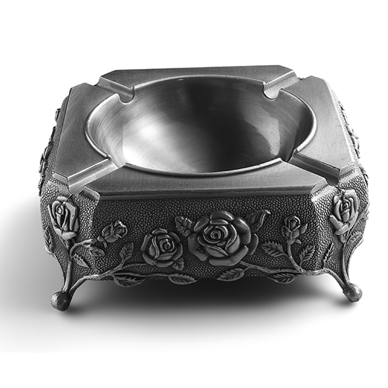 创意个性烟灰缸_铝合金烟灰缸方形广告烟灰缸定制创意个性批发厂家直