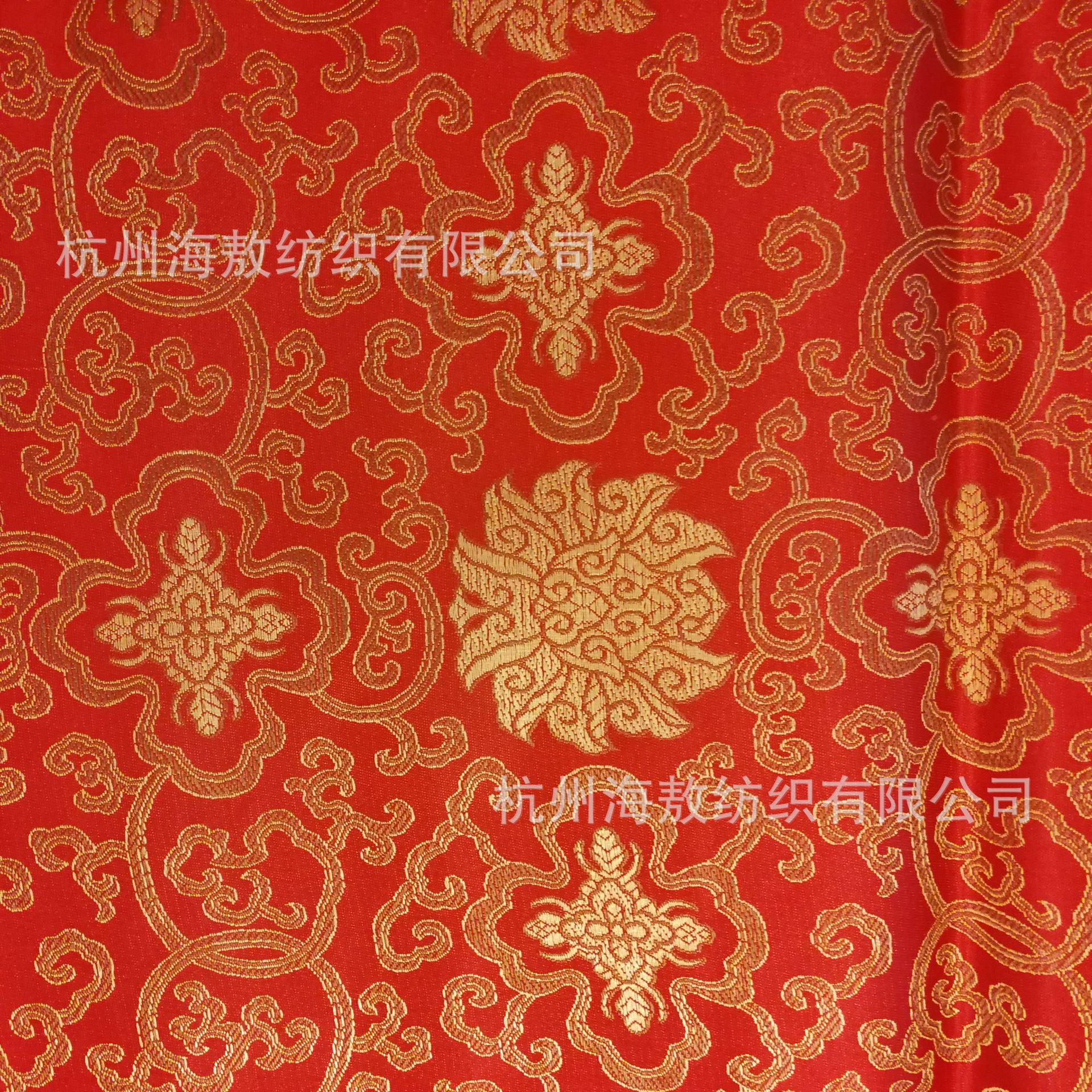 海敖织锦缎布料丝绸面料唐装布料丝绸布料富贵花