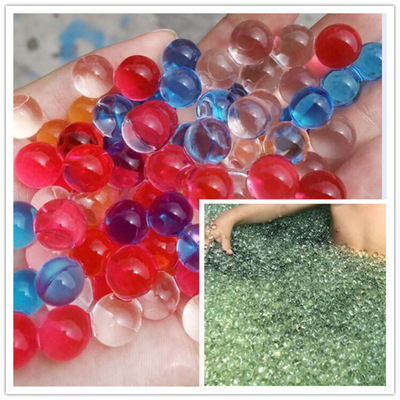 厂家直销 水晶果冻浴原料 七彩/透明水晶球 泳池温泉酒店项目